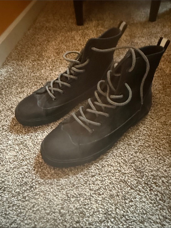 Hunter Shoes - Hunter Black Lace-Up Waterproof Women's Boots